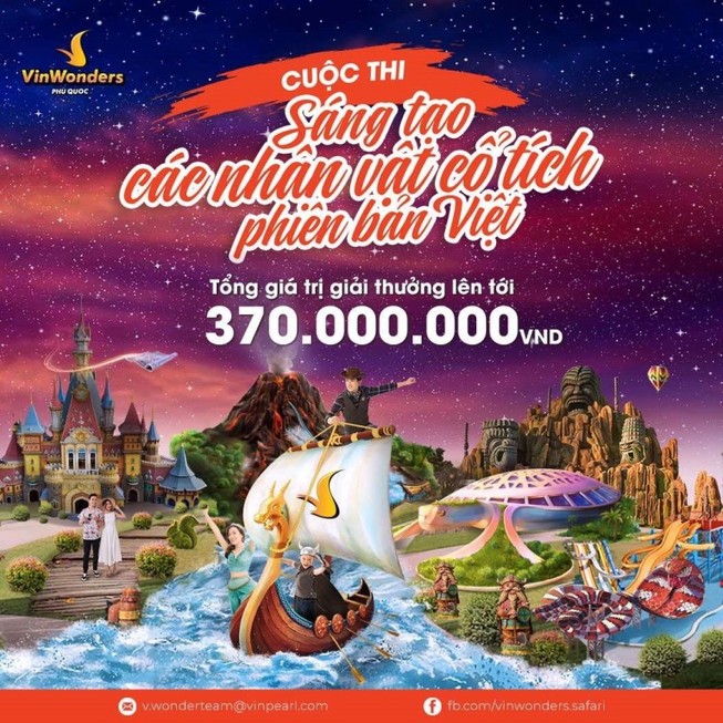 Sáng tạo nhân vật cổ tích phiên bản VinWonders