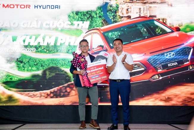 Nam thanh niên Hà Nội trúng giải xe Hyundai Kona 750 triệu