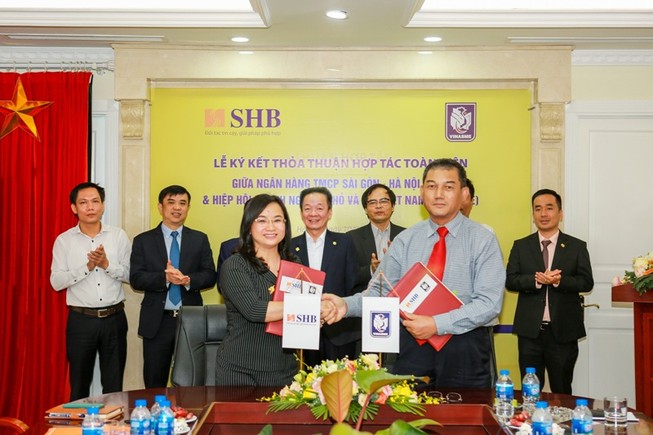 SHB và Hiệp hội doanh nghiệp nhỏ và vừa ký thỏa thuận