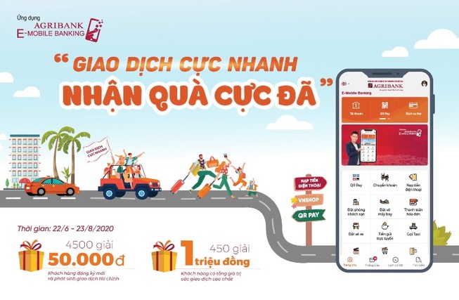 Agribank: ‘Giao dịch cực nhanh - Nhận quà cực đã’