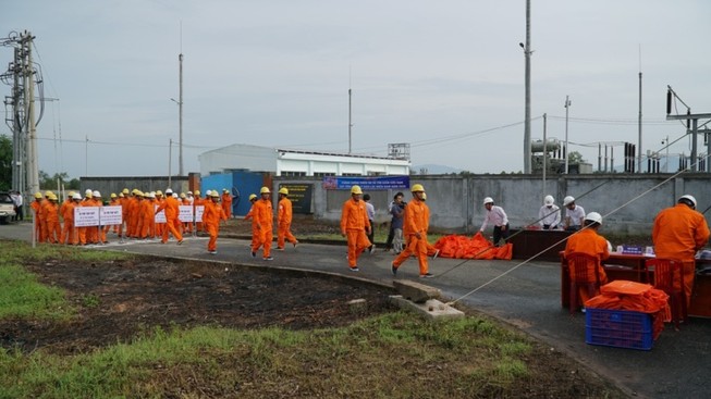 EVNSPC diễn tập phòng chống thiên tai và tìm kiếm cứu nạn