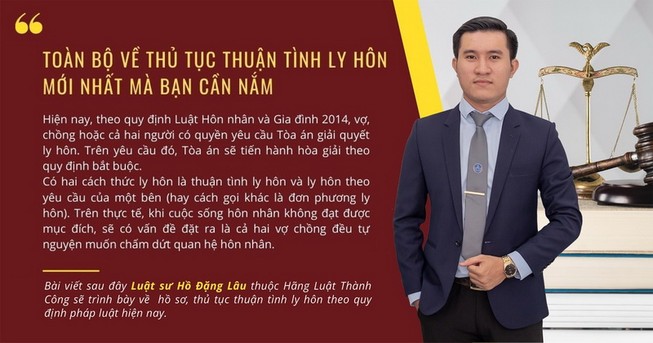 Luật Thành Công chia sẻ về thủ tục ly hôn