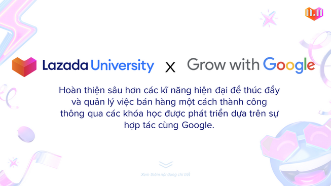 Google hợp tác cùng Lazada mở khóa học trực tuyến