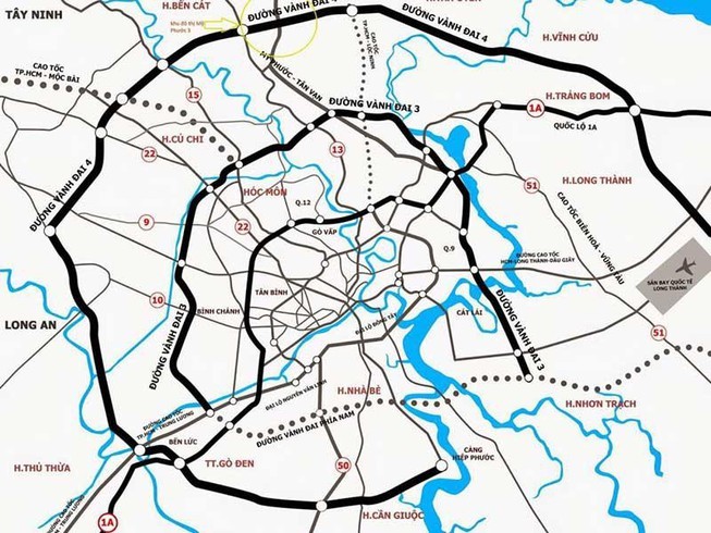 Dự kiến 5 năm nữa mới triển khai đường vành đai 4