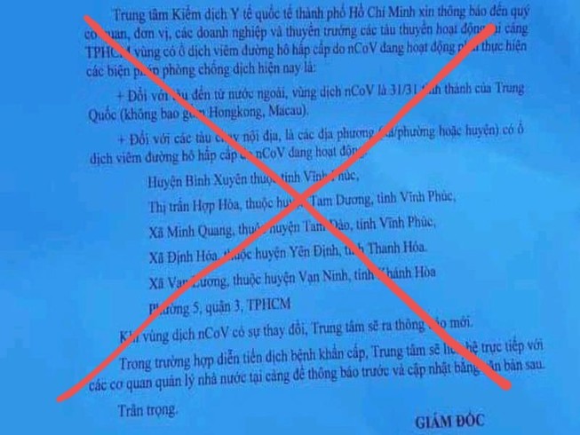 TP.HCM hủy công văn cập nhật vùng dịch COVID-19