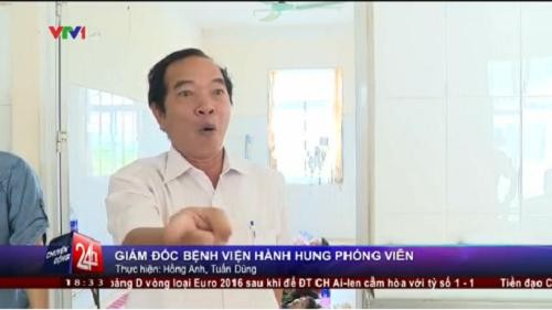 Giám đốc bệnh viện say rượu cản trở phóng viên tác nghiệp bị giáng chức