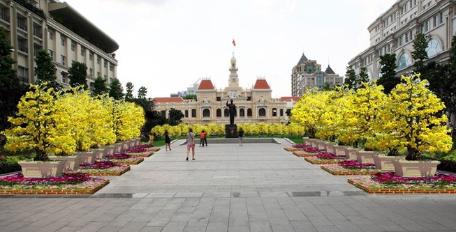Tham quan đường hoa Nguyễn Huệ 2016, gửi xe ở đâu?