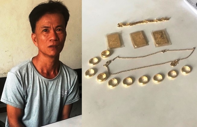 Trộm nhiều vàng trị giá 270 triệu đồng rồi mang đi chôn