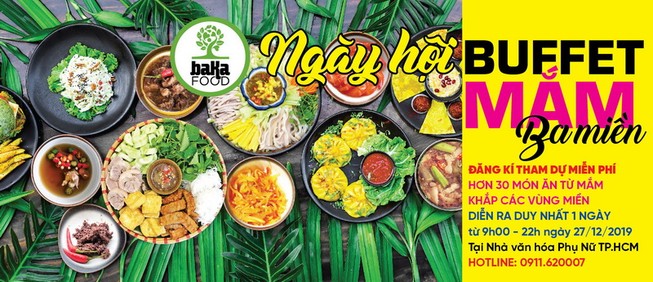 Miễn phí buffet 30 món ăn từ mắm