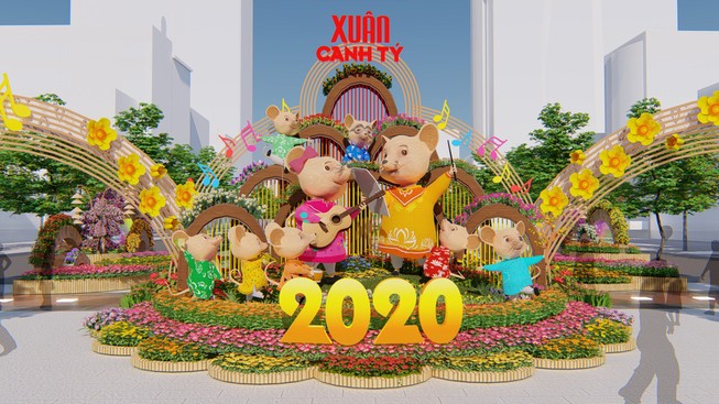 Đường hoa tết 2020: Lần đầu tiên rừng xuất hiện trên phố đi bộ
