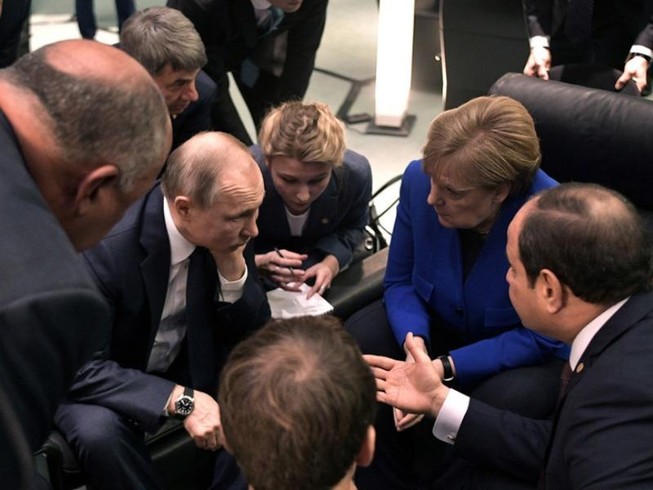 Lãnh đạo thế giới tập trung về Berlin (Đức) ngày 19-1 họp bàn về Libya. Ảnh: KREMLIN.RU