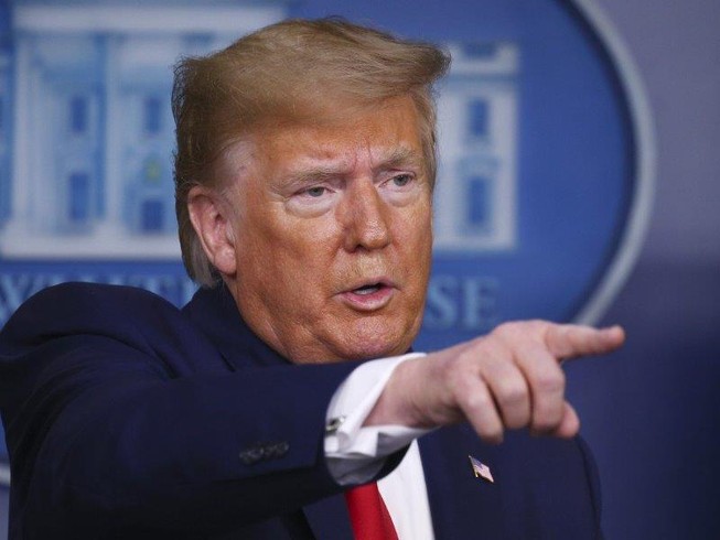 Tổng thống Mỹ Donald Trump thời gian gần đây liên tục có các chỉ trích nhắm vào Trung Quốc. Ảnh: BLOOMBERG
