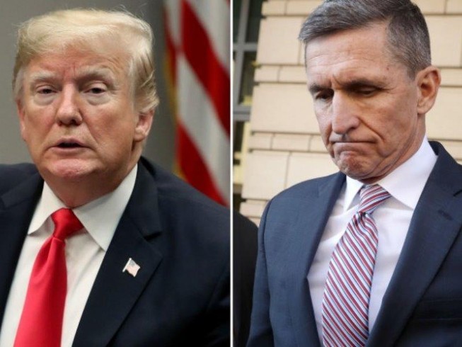 Ông Trump (trái) muốn ân xá cho ông Flynn (phải) và đưa ông trở lại làm việc trong chính phủ. Ảnh: CNN
