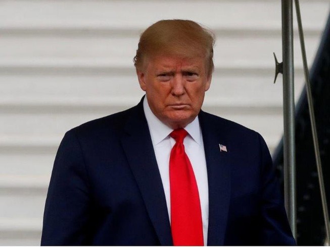 Tổng thống Mỹ Donald Trump tại Nhà Trắng ngày 1-5. Ảnh: REUTERS