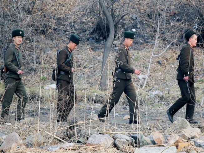 Binh sĩ Triều Tiên. Ảnh: AFP