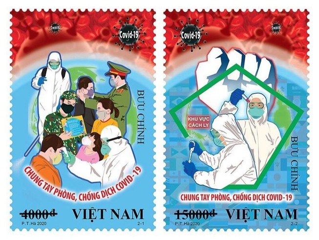 Phát hành bộ tem Chung tay phòng, chống dịch COVID-19
