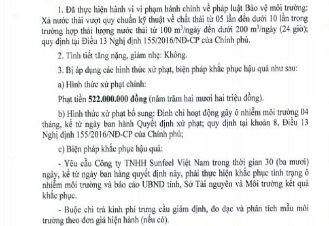 1 doanh nghiệp ở Lâm Đồng bị phạt hơn 500 triệu