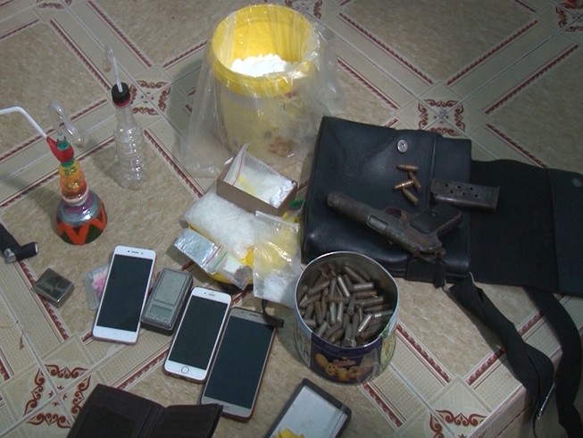 Tang vật tại hiện trường