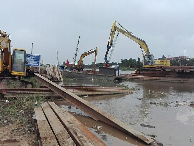 Ảnh minh họa thi công công trình xây dựng. Ảnh: HẢI DƯƠNG