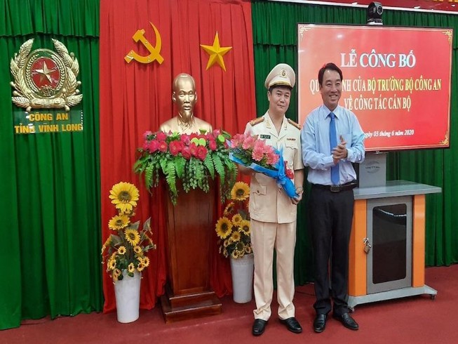 1 trưởng phòng ở Bộ Công an làm Phó Giám đốc Công an Vĩnh Long
