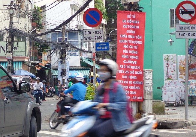 TP.HCM: Bắt được toàn 'xe lạ' đi vào đường cấm