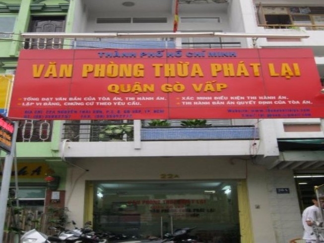 Tạm đình chỉ hoạt động Văn phòng Thừa phát lại Gò Vấp