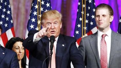 Con trai ông Donald Trump bị dọa giết