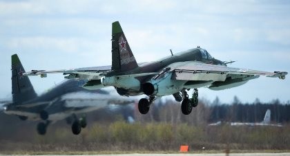 Su-25 Nga rơi, phi công nhảy dù thoát nạn