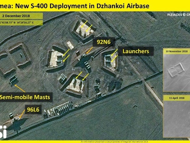 Ảnh vệ tinh tiết lộ vị trí Nga triển khai S-400 ở Crimea
