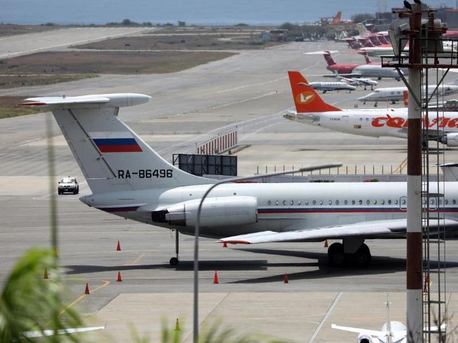 Máy bay không quân Nga đáp xuống Venezuela