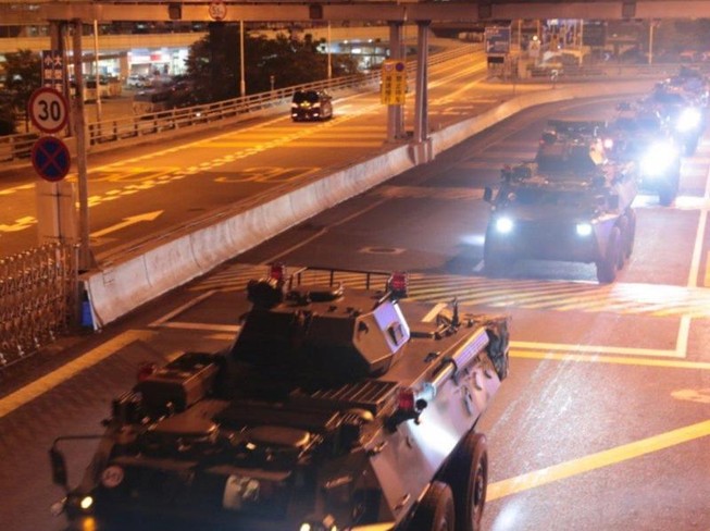 Trung Quốc đưa nhóm binh sĩ mới vào Hong Kong lúc rạng sáng