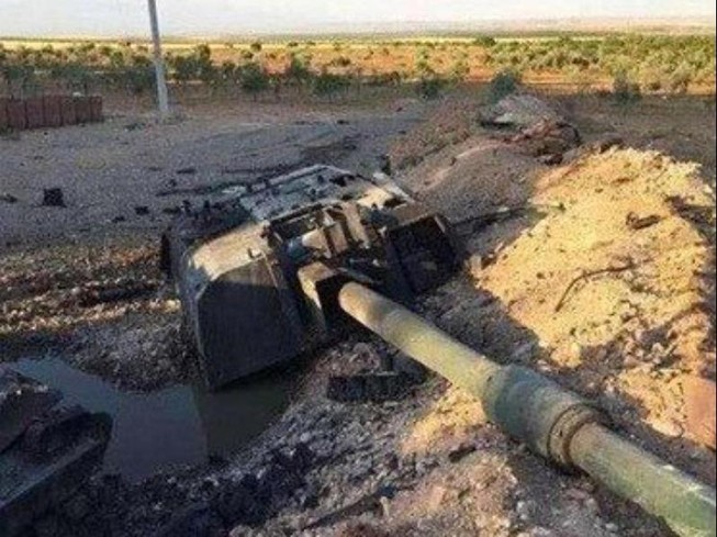 Tên lửa Nga 'thổi tung' pháo tự hành Thổ Nhĩ Kỳ ở Syria?