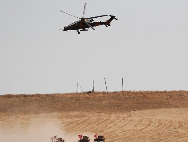 Trực thăng quân sự của Thổ Nhĩ Kỳ. Ảnh: REUTERS