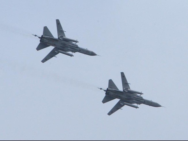 Cường kích Su-24 của Nga. Ảnh: SPUTNIK