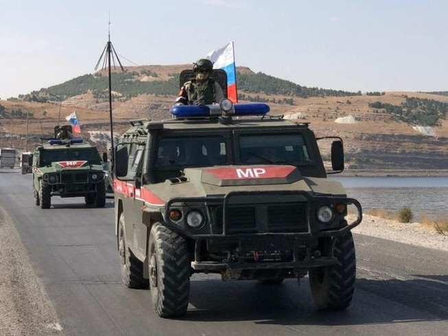 Cảnh sát quân sự Nga ở Syria.