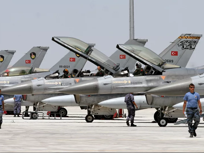 Tiêm kích F-16 của Thổ Nhĩ Kỳ.