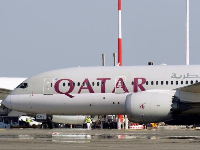 Một máy bay của Qatar. Ảnh: REUTERS
