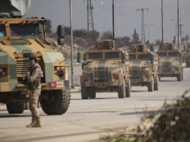 Xe quân sự Thổ Nhĩ Kỳ ở Idlib.