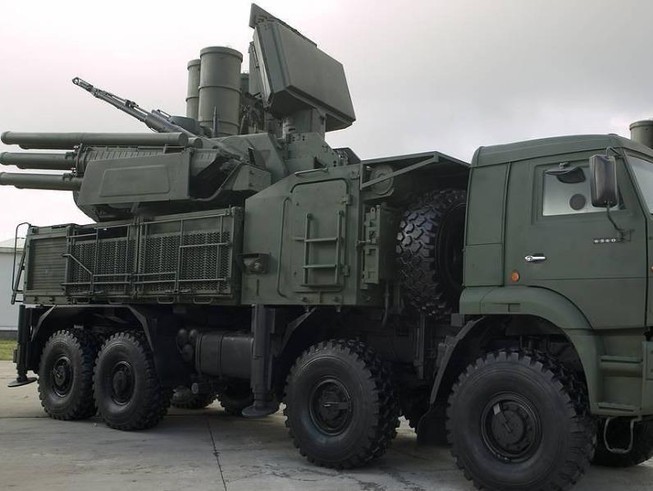 Hệ thống phòng không Pantsir của Nga. Ảnh: TASS