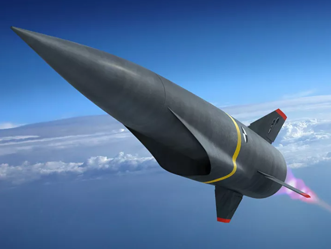 Hình ảnh mô phỏng một tên lửa siêu thanh trên máy tính. Ảnh: SPUTNIK