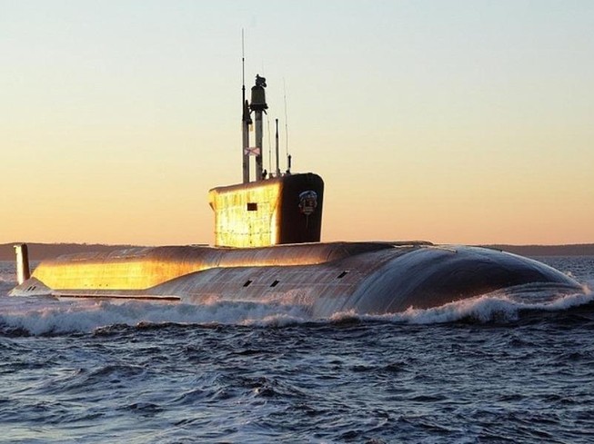 Tàu ngầm hạt nhân Vladimir Monomakh thuộc Đề án 955 của Nga.