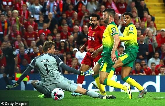 Hạ gục Norwich, Liverpool khai hội Premier League tưng bừng