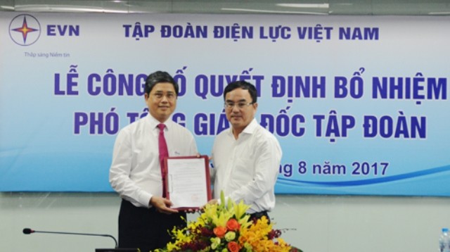 EVN bổ nhiệm Phó tổng giám đốc tập đoàn