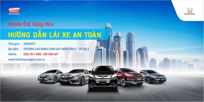 Honda Ôtô Cộng Hòa tổ chức hướng dẫn lái xe an toàn