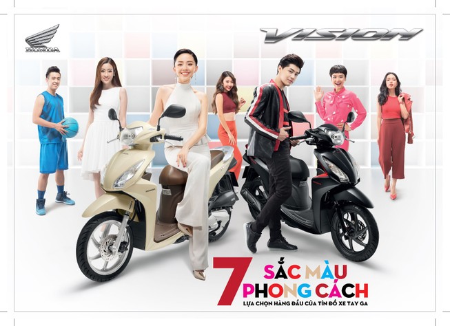 Honda Vision cải tiến mới, thêm nhiều màu mới