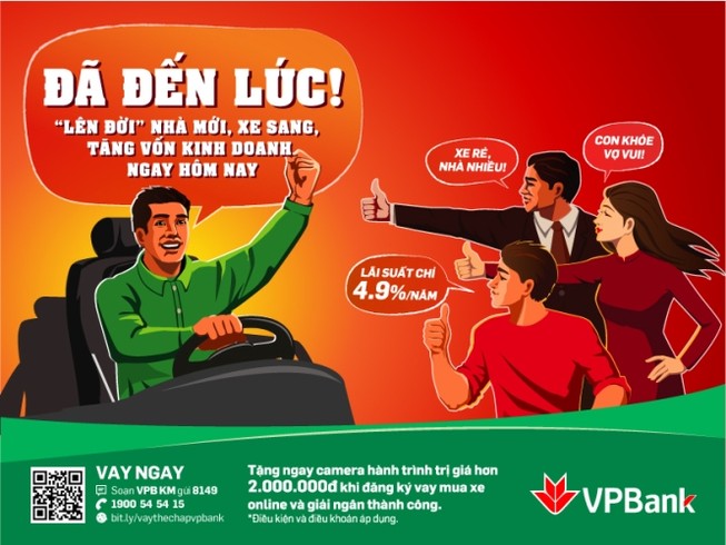 VPBank kích cầu mua nhà, sắm xe dịp Tết