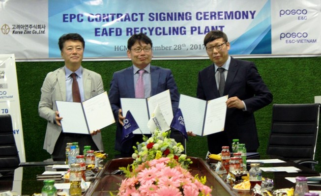 POSCO trúng thầu xây dựng nhà máy xử lý bụi thép