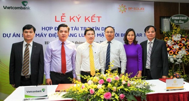 Vietcombank tài trợ 785 tỷ đồng dự án điện mặt trời BP SOLAR 1