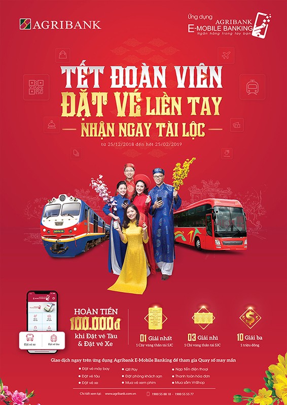 Tết đoàn viên: “Đặt vé liền tay – Nhận ngay tài lộc”