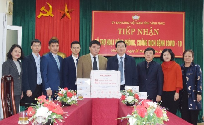 Honda Việt Nam: chung tay đẩy lùi COVID-19 tại Vĩnh Phúc